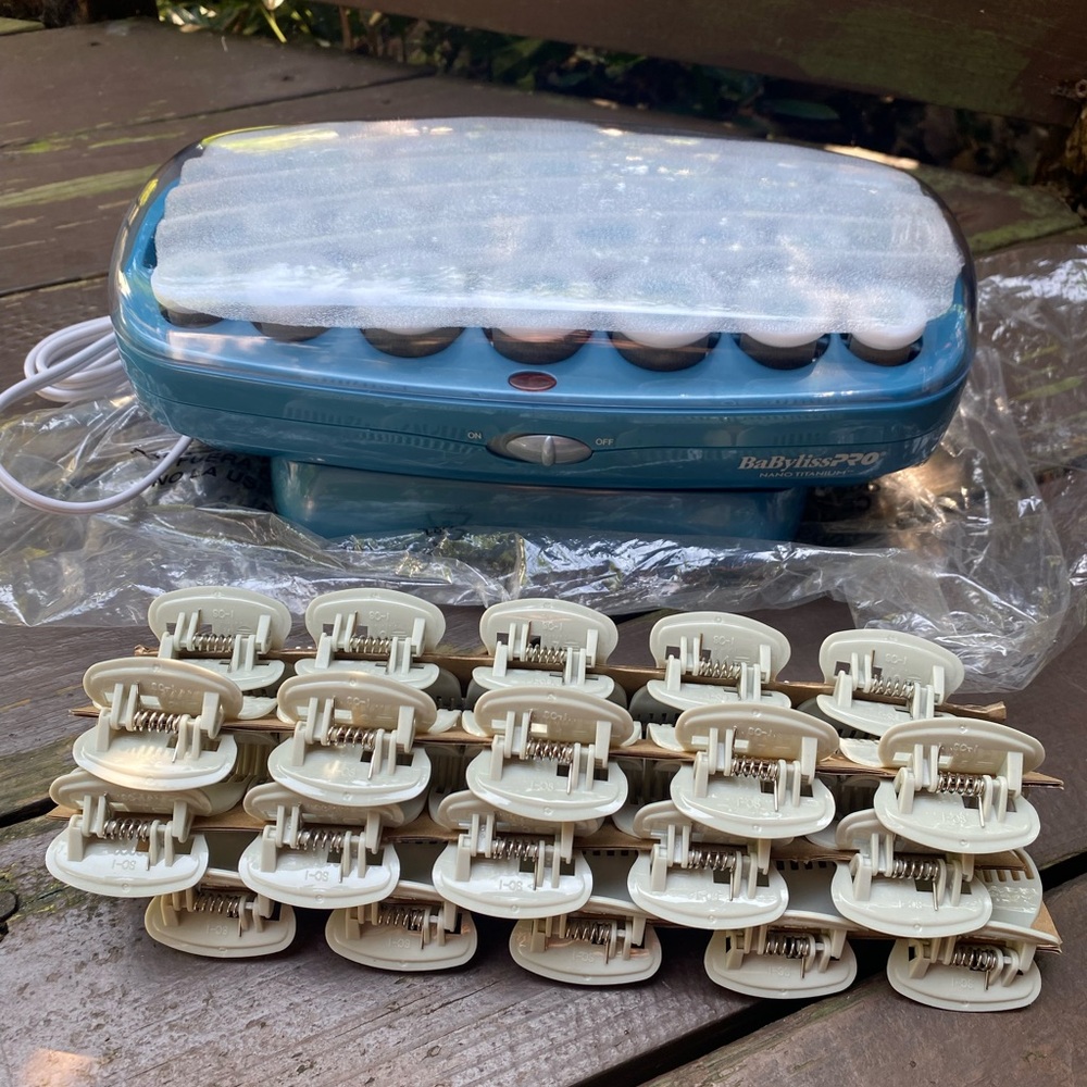 BaBylissPRO Blue Hair Roller Set with Clips